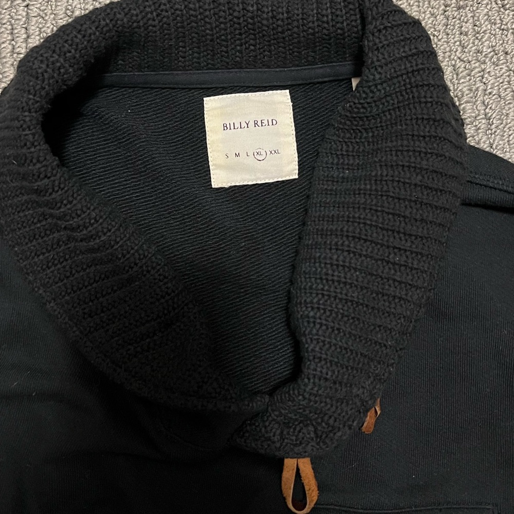 Billy Reid Shiloh Shawl Collar Pullover Sweater, Size XL